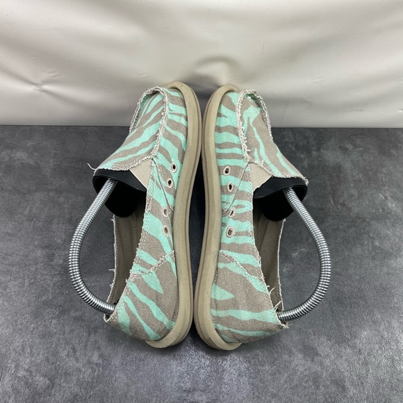 Sanuk Fiona Women’s Shoes Gray Green 8 M Sidewalk Surfer Comfort Loafers - Picture 10 of 15